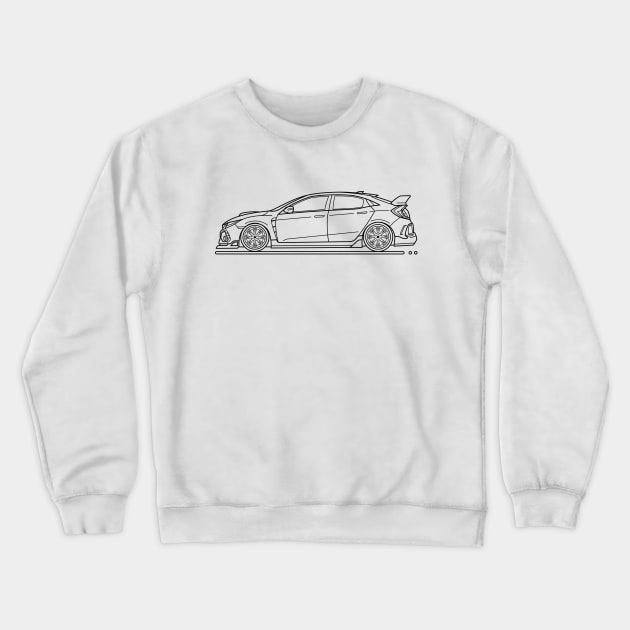 Type R 2018 B Lineart Crewneck Sweatshirt by garistipis